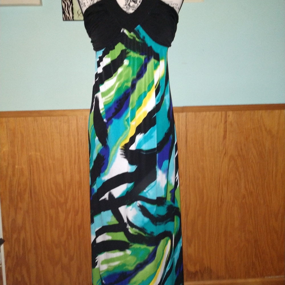 Euc Long spring dress size small